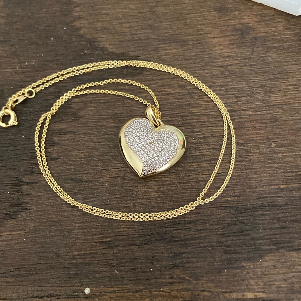 FAS Thai Gold Plated Over Sterling Silver Heart